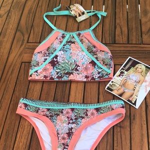 Mapale Resort high neck 2 piece swimsuit